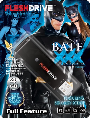 Full Feature BatFxxx:Dark Knight Parody 4gb USB FLESHDRIVE (FLESH DRIVE)