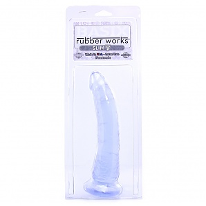 Basix Dong Slim 7 Inch With Suction Cup - Clear