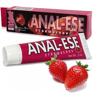 Anal Ease Flavored Desensitizing Lubricant Strawberry 0.5 Ounce