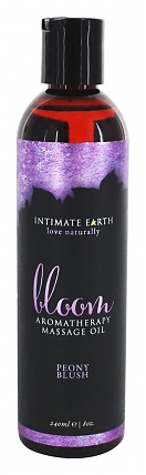 Intimate Earth Aromatherapy Massage Oil Peony Blush 8 Oz