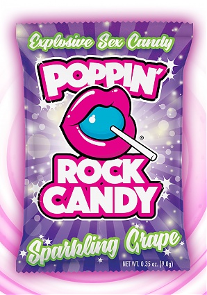 Poppin Rock Candy Sex Confection Sparkling Grape -  Oral - 10 Pack