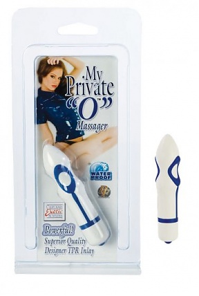 My Private O Massager - White With Purple Waterproof