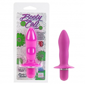 Booty Call Booty Rocket Silicone Vibrating Butt Plug - Pink