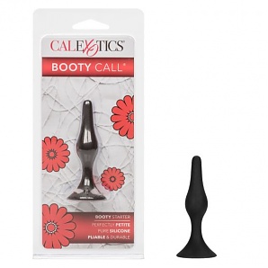 Booty Call Booty Starter Silicone Butt Plug - Black