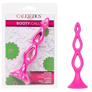Booty Call Silicone Triple Probe Pink