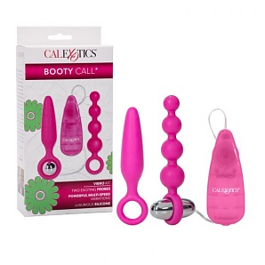 Booty Call Booty Vibro Kit Anal Probes - Pink
