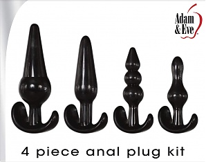 4 Piece Anal Plug Kit