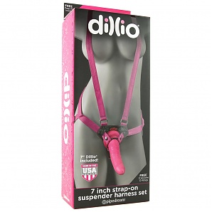 Dillio 7-Inch Strap On Suspender Harness