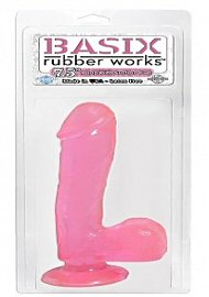 Basix 7.5" Pink Dong W/suction Cup (105233.0)