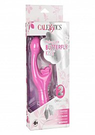 Butterfly Kiss Silicone Vibrator With Clitoral Stimulator Pink (135691.4)