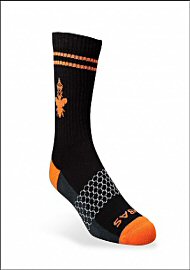 Premium Bombas Socks (1 Pair Black / Orange) Size Large (173225.0)