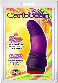 Jelly Caribbean No. 4 G-Spot Realistic Vibrator Purple 6.5 Inch (184184.2)