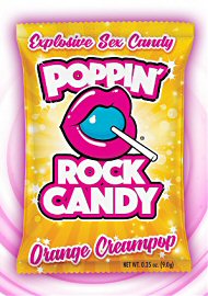 Poppin Rock Candy Sex Confection Orange Creampop -  Oral - 10 Pack (184572.20)