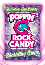 Poppin Rock Candy Sex Confection Sparkling Grape -  Oral - 10 Pack (184576.20)