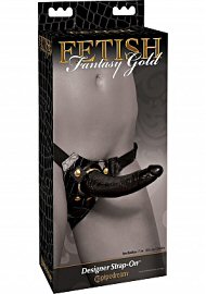 Fetish Fantasy Gold Designer 7 Inch Strap-On - Black (187201.5)