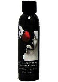 Earthly Body Earthly Body Edible Massage Oil Strawberry 2oz (188307.-1)